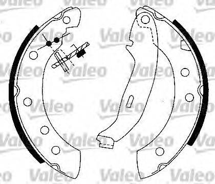 VALEO 553319 Комплект гальмівних колодок