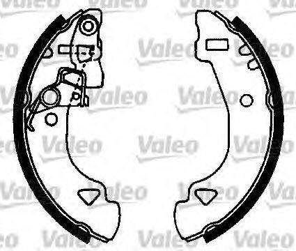 VALEO 553818 Комплект гальмівних колодок