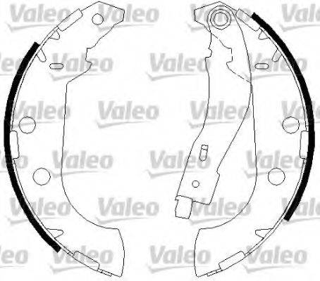 VALEO 562644 Комплект гальмівних колодок