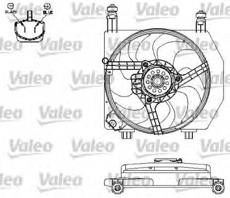 VALEO 696158 Електродвигун, вентилятор радіатора