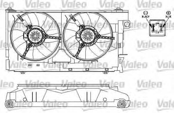 VALEO 696212 Електродвигун, вентилятор радіатора