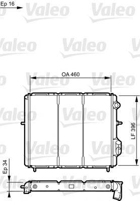 VALEO 730183 Радіатор, охолодження двигуна