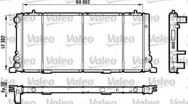 VALEO 730349 Радіатор, охолодження двигуна