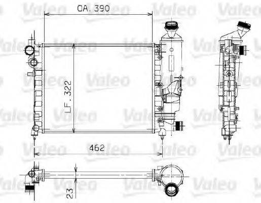 VALEO 730372 Радіатор, охолодження двигуна