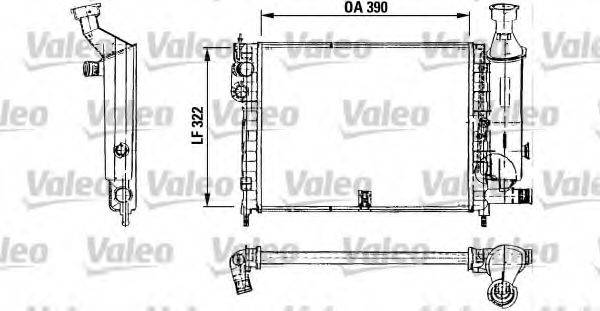 VALEO 730491 Радіатор, охолодження двигуна