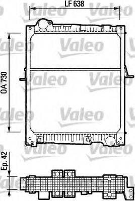 VALEO 730543 Радіатор, охолодження двигуна