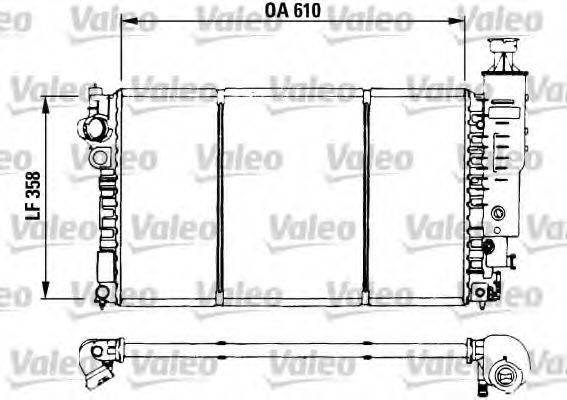 VALEO 730573 Радіатор, охолодження двигуна