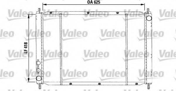 VALEO 730591 Радіатор, охолодження двигуна