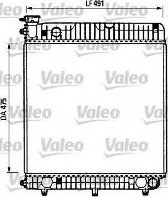 VALEO 730883 Радіатор, охолодження двигуна