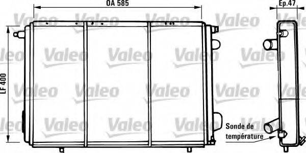 VALEO 730973 Радіатор, охолодження двигуна