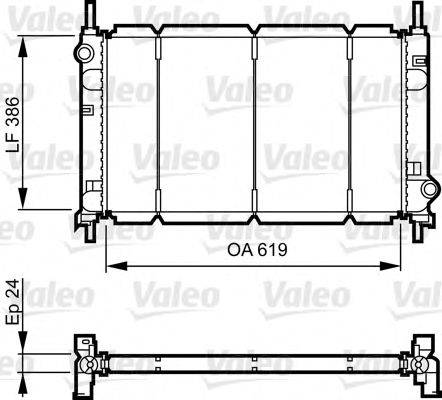 VALEO 731011 Радіатор, охолодження двигуна