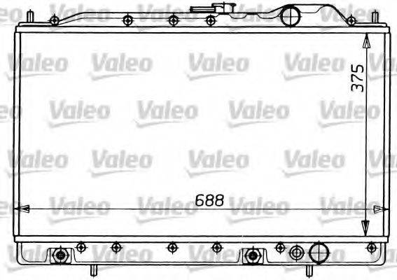 VALEO 731054 Радіатор, охолодження двигуна