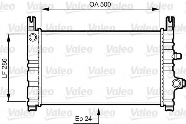 VALEO 731299 Радіатор, охолодження двигуна