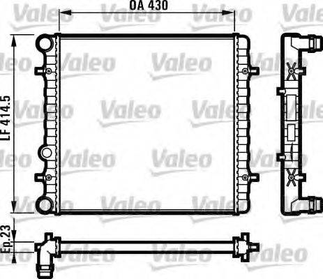 VALEO 731607 Радіатор, охолодження двигуна