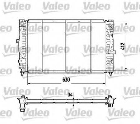 VALEO 731755 Радіатор, охолодження двигуна