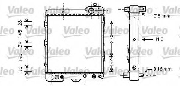 VALEO 731760 Радіатор, охолодження двигуна