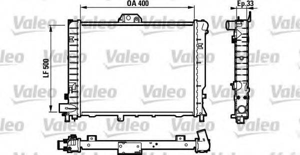 VALEO 732108 Радіатор, охолодження двигуна