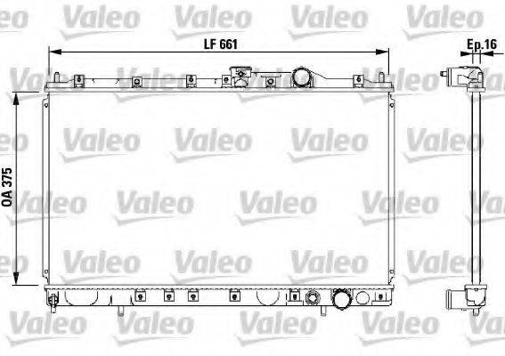 VALEO 732539 Радіатор, охолодження двигуна