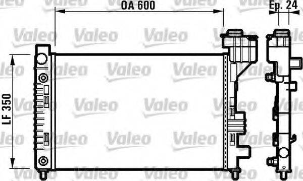 VALEO 732587 Радіатор, охолодження двигуна