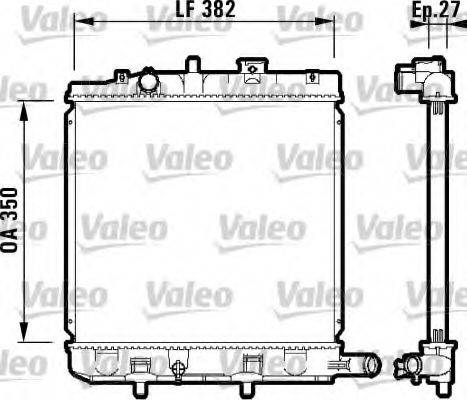 VALEO 732726 Радіатор, охолодження двигуна