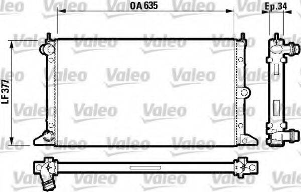 VALEO 732790 Радіатор, охолодження двигуна