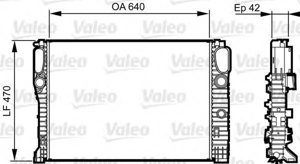 VALEO 732855 Радіатор, охолодження двигуна