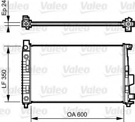 VALEO 732897 Радіатор, охолодження двигуна