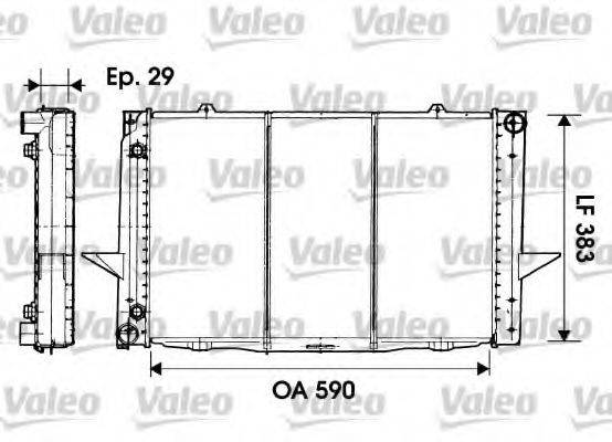 VALEO 732941 Радіатор, охолодження двигуна