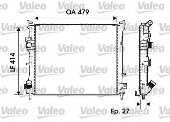 VALEO 732960 Радіатор, охолодження двигуна