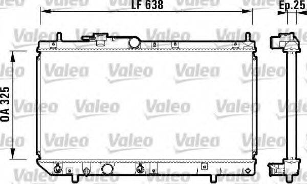 VALEO 734103 Радіатор, охолодження двигуна