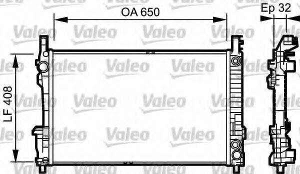 VALEO 734379 Радіатор, охолодження двигуна