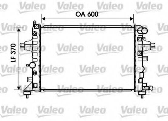 VALEO 734381 Радіатор, охолодження двигуна