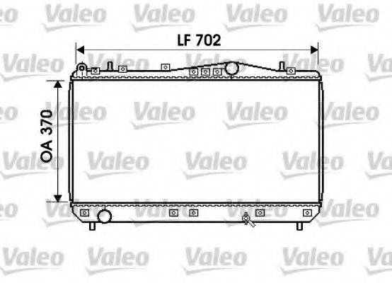 VALEO 734762 Радіатор, охолодження двигуна