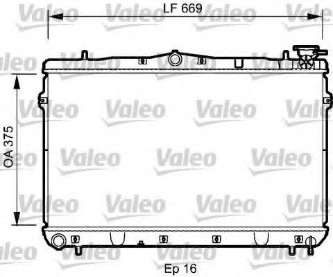 VALEO 734950 Радіатор, охолодження двигуна