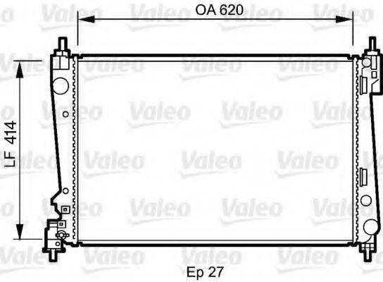 VALEO 735041 Радіатор, охолодження двигуна