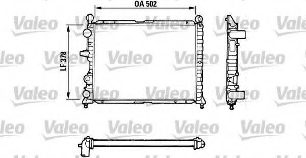 VALEO 811071 Радіатор, охолодження двигуна