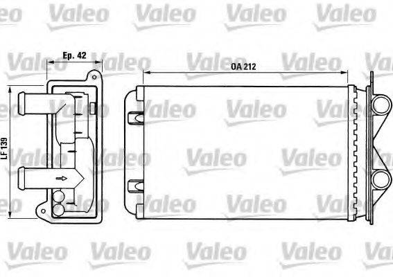 VALEO 812013 Теплообмінник, опалення салону