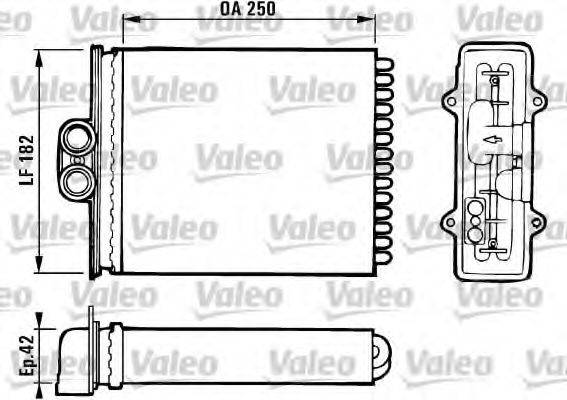 VALEO 812118 Теплообмінник, опалення салону