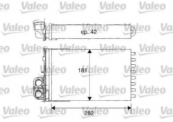 VALEO 812181 Теплообмінник, опалення салону