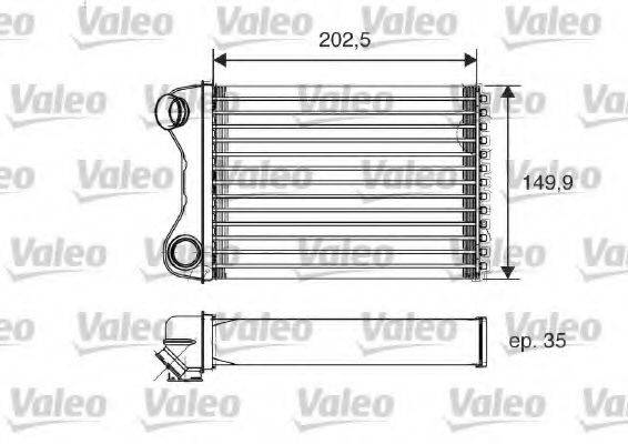 VALEO 812211 Теплообмінник, опалення салону