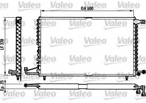 VALEO 816781 Конденсатор, кондиціонер