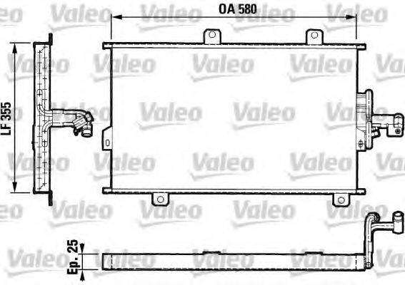 VALEO 816819 Конденсатор, кондиціонер