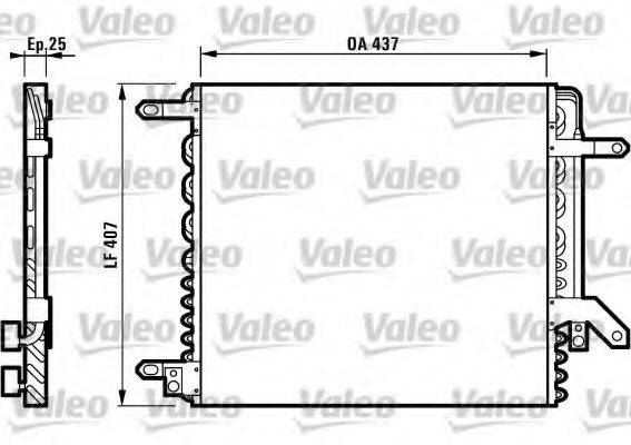 VALEO 816968 Конденсатор, кондиціонер