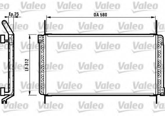 VALEO 816974 Конденсатор, кондиціонер