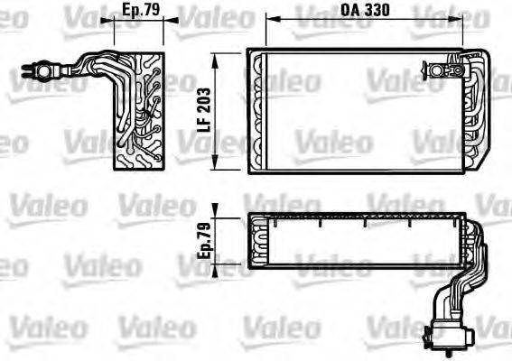 VALEO 817157 Випарник, кондиціонер