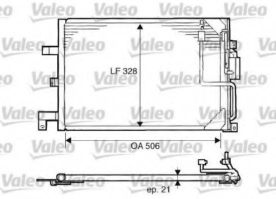 VALEO 817507 Конденсатор, кондиціонер