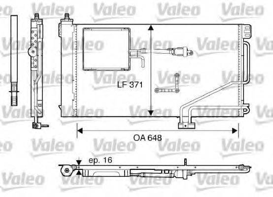 VALEO 817849 Конденсатор, кондиціонер