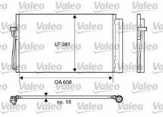 VALEO 817851 Конденсатор, кондиціонер