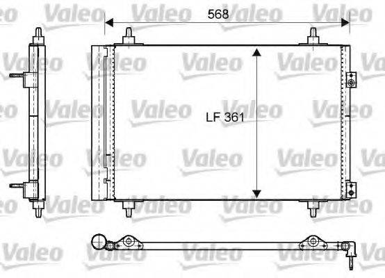 VALEO 818171 Конденсатор, кондиціонер