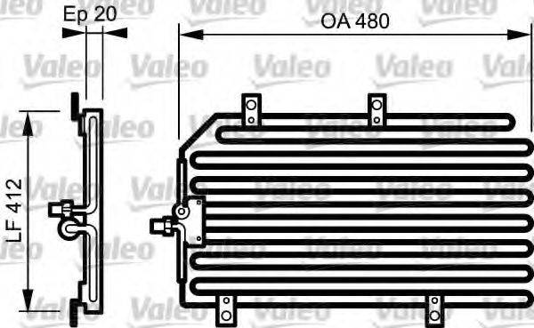 VALEO 818189 Конденсатор, кондиціонер